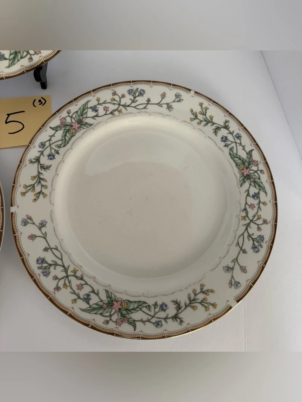 Set of 3 Farberware 1996 Wellesley #486 Fine China 10.75-Inch Dinner Plates #5